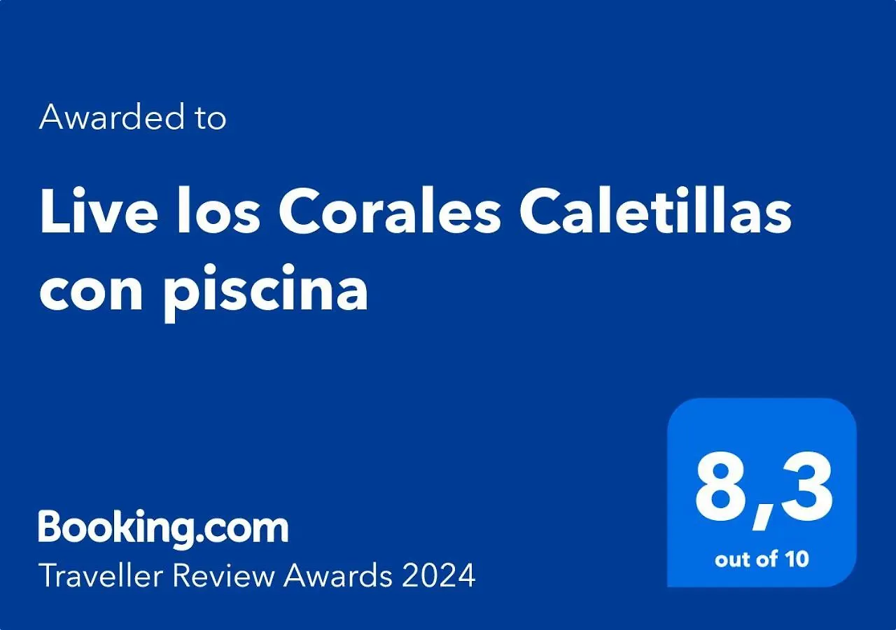 Live Los Corales Caletillas Con Piscina Apartment Araya
